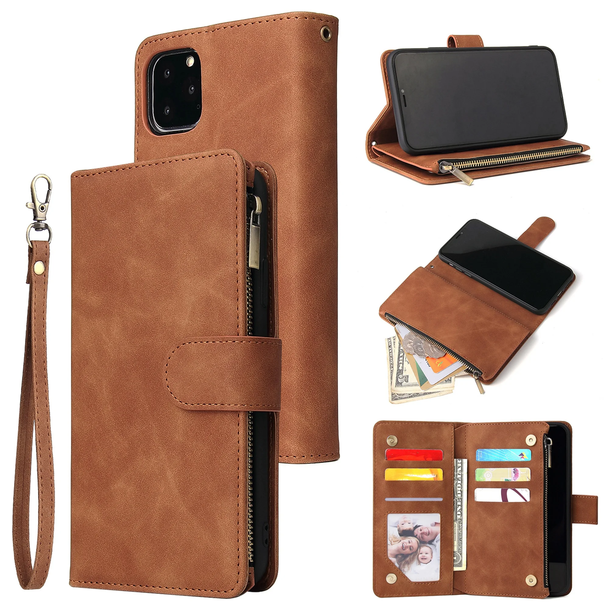 Leather Wallet Mobile Cases